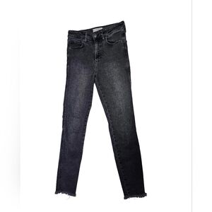 We The Free Black Grey Distressed Jeans Sz 28